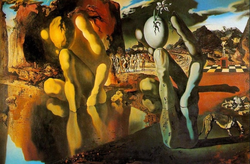 La metamorfosi di narciso (1937) - Salvador Dalì | TuttoSulleGalline.it