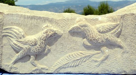 Combattimento di galli (scavi Laodicea di Frigia)