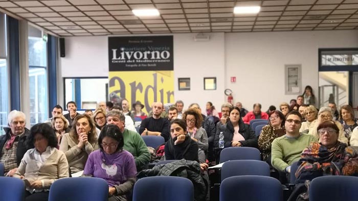 La sala della conferenza al Convegno sulla gallina livornese (Livorno)