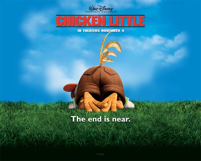L'apertura del trailer del film animato Chicken Little, Walt Disney 2005